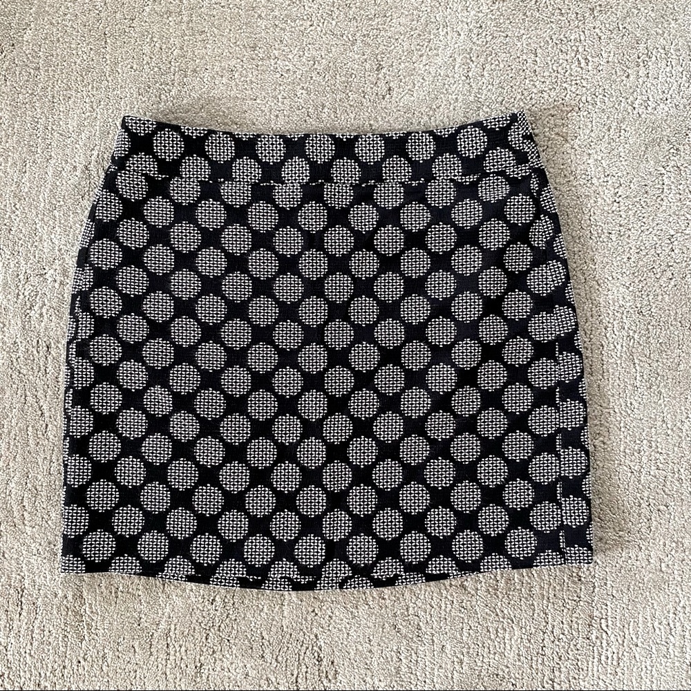 Black & White Embroidered Skirt